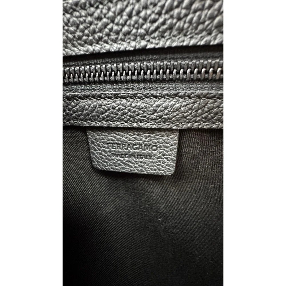 Ferragamo Business bag with Gancini Buckles Briefcase with Shoulder Strap